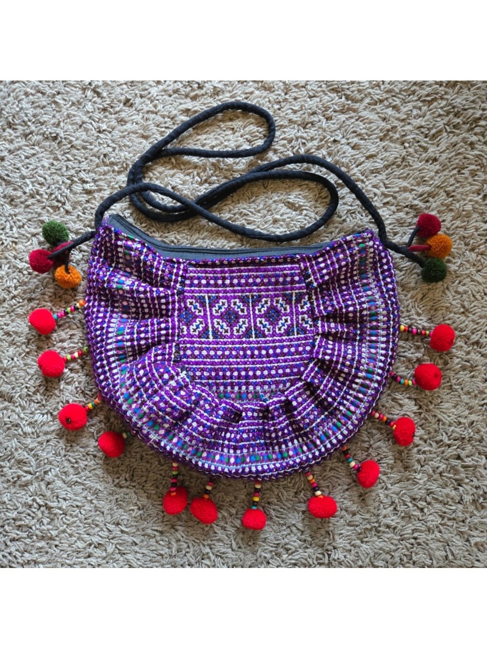 Purple Hmong Purse